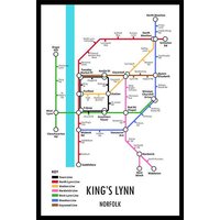 KINGS LYNN UNDERGROUND JIGSAW MAP (HPCUG400)