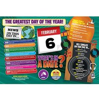 WHAT'S IN A DATE 6th FEBRUARY PERSONALISED 40