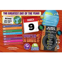 WHAT'S IN A DATE 9th MARCH PERSONALISED 400 P