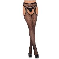 Image of Leg Avenue Fishnet Suspender Hose