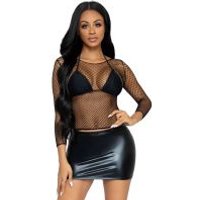 Image of Leg Avenue Long Sleeve Fishnet Top
