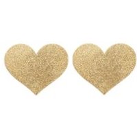 Image of Bijoux Indiscrets Flash Heart Gold Nipple Covers