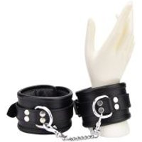 Image of Bound Leather Wrist Restraints