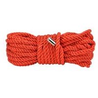Image of Bound to Plesae Silky Bondage Rope - Red