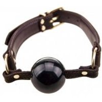 Image of Bound Nubuck Leather Solid Ball Gag