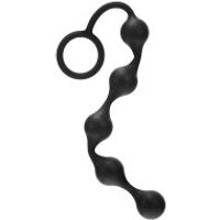 Image of Me You Us Onyx Silicone Anal Beads