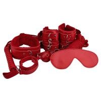 Image of Loving Joy Beginners Bondage Kit Red (8 Piece)