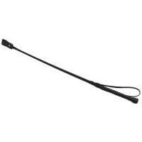 Image of Bound Noir Nubuck Leather Riding Crop