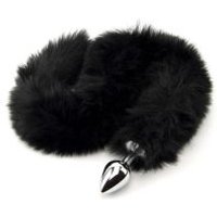 Image of Black Panther Tail With Medium Butt Plug