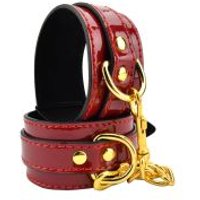 Image of Bound to Please Red Wrist Cuffs