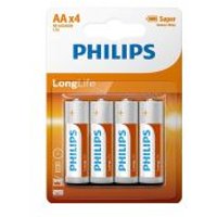Image of Philips 4 Pack AA Size Batteries