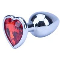 Image of Precious Metals Heart Shaped Jewelled Plug