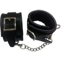 Image of Rouge Black Padded Wrist Cuffs - Black