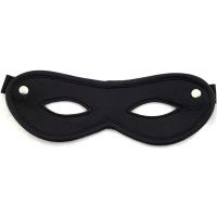 Image of Harmony Black Leather Open Eye Mask