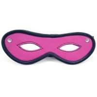 Image of Harmony Pink Leather Open Eye Mask