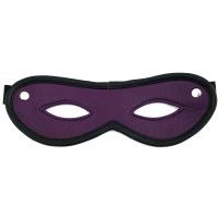 Image of Harmony Purple Leather Open Eye Mask