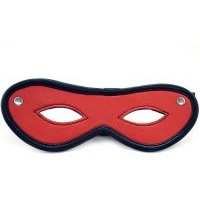 Image of Harmony Red Leather Open Eye Mask