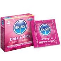 Image of Skins Dots and Ribs Condoms - 4 Skins