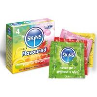 Image of Skins Flavoured Condoms - 4 Pack