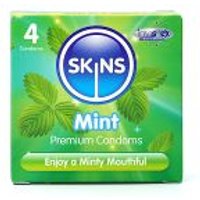 Image of Skins Mint Flavoured Condoms - 4 Pack