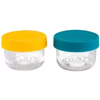 Kilner Set Of 2 Snack And Store Pots 125ml