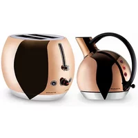 Bugatti Giulietta Kettle and Romeo Toaster Set Rose Gold