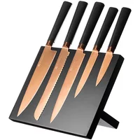 Viners Titan Copper 6 Piece Knife Block Set