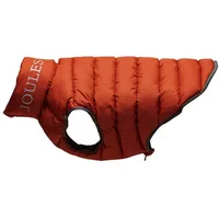 Joules Moorsdale Orange & Brown Reversible Dog Puffer Coat