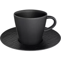 Villeroy & Boch Manufacture Rock Noire Espresso Cup & Saucer