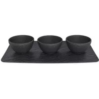Villeroy & Boch Manufacture Rock Noire 4 Piece Serving Set