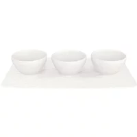 Villeroy & Boch Manufacture Rock Blanc 4 Piece Serving Set