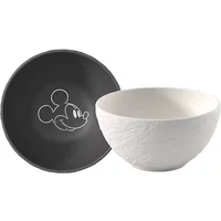 Villeroy & Boch Manufacture Rock Mickey Mouse Set of 2 Cereal Bowls