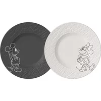 Villeroy & Boch Manufacture Rock Mickey Mouse Breakfast Plates