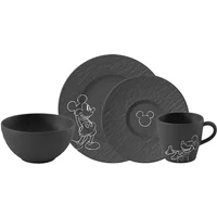 Villeroy & Boch Manufacture Rock Mickey Mouse 4 Piece Breakfast Set