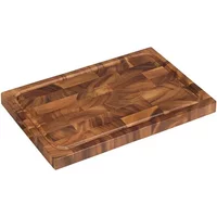 Tala Lacquered Acacia Dual Purpose Rectangular End Grain Board with Groove