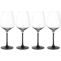 Villeroy & Boch Manufacture Rock Noire Set of 4 White Wine Goblets