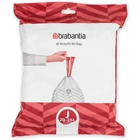 Brabantia Perfectfit Bags Size J 20-25 Litre 40 Bag Dispenser Pack