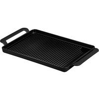 Chasseur Cast Iron Matt Black Rectangular Grillpan With Twin Handles