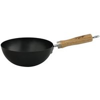 Dexam Swift 20cm Non-Stick Carbon Steel Wok With Wooden Handle
