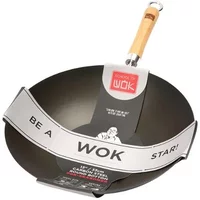 School of Wok 13/33cm Round Bottom Pre-Seasoned Wok