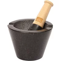 School of Wok by Dexam Granite Pestle and Mortar Black