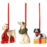 Villeroy & Boch Nostalgic Set of 3 Dog Ornaments