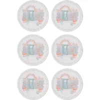 Denby Set Of 6 Walled Garden Round Coasters