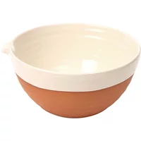 Dexam Porto Terracotta Ribbed Large Mixing Bowl Stone