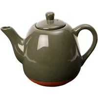 Dexam Sintra Glazed Terracotta 1200ml Teapot Olive