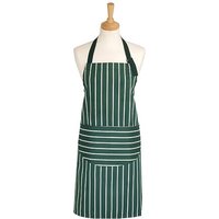 Dexam Rushbrookes Classic Butchers Stripe Adult Apron Green