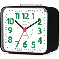 Acctim Parker Black Analogue Alarm Clock