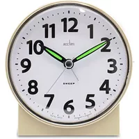 Acctim Micah Champagne Analogue Alarm Clock