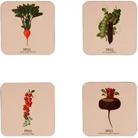RHS Benary Vegetables Set of 4 Coasters