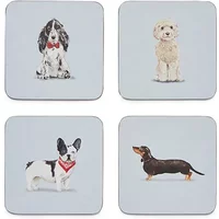 Cooksmart Curious Dogs Set of 4 Coasters
